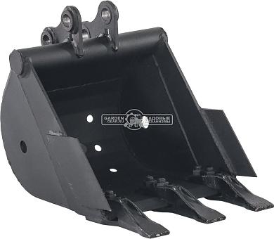 Ковш фундаментный RED 400 мм. для мини-экскаватора, 38 кг.