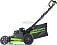 Газонокосилка аккумуляторная самоходная GreenWorks GC82LM61S TwinForce без АКБ и ЗУ (PRC, BL 82В, 61 см, сталь, 2 слота для АКБ, мульч., 70 л, 32 кг)