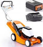 Газонокосилка аккумуляторная Stihl RMA 443.0 TC SET самоходная с AP 200 и AL 101