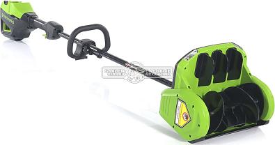 Снегоуборщик аккумуляторный / лопата GreenWorks GD60SS2 без АКБ и ЗУ (PRC, BL 60В, ширина 30 см, направляюшая выброса, 7.5 кг)