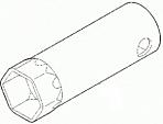 Ключ свечной Stihl / Viking SW21x16 см. для RM 2.1 / 248 / 253.1 / 655 YS / 756 YC / GS / MH 600 / 700.1