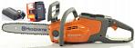 Пила аккумуляторная цепная Husqvarna 120i 12" с АКБ Bli20 и QC80 (PRC, Li-Ion, 36В, натяжение цепи без инструмента, H38, 3/8" mini, 1,1 мм., 3,0 кг.)