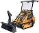 Универсальная машина мини-погрузчик Baumech ML-03 Pro + роторный снегоуборщик 110 см. + каркас безопасности с двигателем Zongshen GB750 EFI инжектор