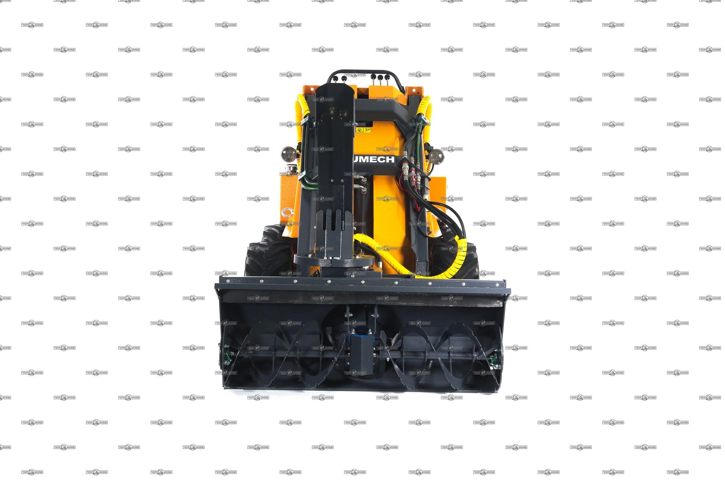 Универсальная машина мини-погрузчик Baumech ML-02 Pro + роторный снегоуборщик 110 см., с двигателем Zongshen GB750 EFI V-Twin инжектор