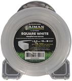 Леска Caiman Square White 2,0 мм, 15 м, квадратная, блистер