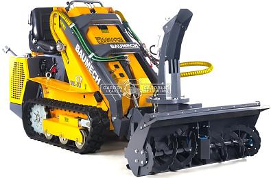 Универсальная машина мини-погрузчик Baumech ML-03 Pro + роторный снегоуборщик 110 см. с двигателем Zongshen GB750 V-Twin