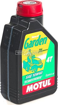 Масло всесезонное 4-тактное Motul Garden 4T 10W40 1 л синтетическое