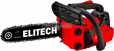 Бензопила Elitech ПБ 2510Т 12&quot; (PRC, 25.4 куб.см, 0.75 кВт/ 1.4 л.с, 3/8&quot;-1.3-44E, 3.1 кг)