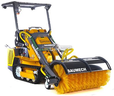 Универсальная машина мини-погрузчик Baumech ML-03 Pro + гидравлическая щётка 115 см. + каркас безопасности с двигателем Zongshen GB750 EFI инжектор