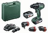 Дрель - шуруповерт ударная аккумуляторная Bosch Advanced Impact 18  с 2 АКБ 2.5 А/ч и ЗУ AL1830CV