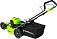 Газонокосилка аккумуляторная GreenWorks GD40LM46HP с АКБ 4 А/ч и ЗУ (PRC, BL 40В, 46 см, сталь, 3 в 1, 55 л, 25 кг)