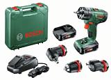 Дрель - шуруповерт ударная аккумуляторная  Bosch Advanced Impact 18 QuickSnap с 2 АКБ 1.5 А/ч и ЗУ AL1815CV