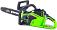 Пила аккумуляторная цепная GreenWorks GD40CS15 без АКБ и ЗУ (PRC, Li-ion 40В, беcщеточная, 14"/35 см, 5.0 кг)