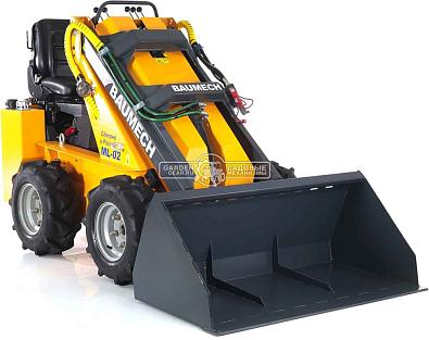 Универсальная машина мини-погрузчик Baumech ML-02 Pro + ковш для снега 120 см. с двигателем Zongshen GB750 EFI V-Twin инжектор