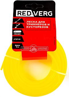 Леска Redverg 3.0 мм, звездочка, 15 м.