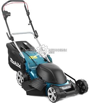 Газонокосилка электрическая Makita ELM4612 (PRC, 1800 Вт, 46 см, 60 л, сталь, 3 в 1, 28.5 кг)