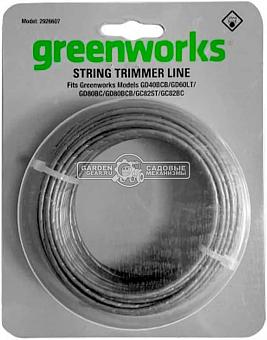 Леска GreenWorks 2926607 (2.0 мм, 18.5 м, блистер)
