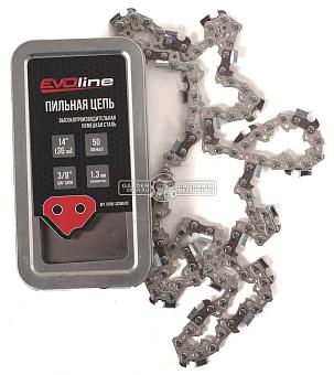Цепь EVOline 14&quot; (3/8&quot;, 1.3 мм, Chain Nickel German Low Profile 50 звеньев)