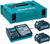 Набор Makita XGT 191J83-2: аккумулятор BL4025 х 2 шт + ЗУ DC40RA + кейс Makpac 1