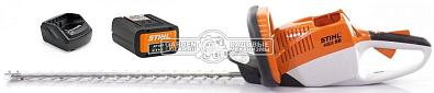 Кусторез аккумуляторный Stihl HSA 66 SET с AP100 и AL101 (AUT, 36В Pro, длина реза 50 см, расстояние между зубьями 30 мм., 3.1 кг)