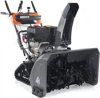 Снегоуборщик Villartec WB1387ET гусеничный (PRC, 86 см, Loncin 375 см3, эл/стартер 220В, фара, подогр. рукояток, 3-х угольные гусеницы, 141 кг)
