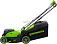 Газонокосилка аккумуляторная GreenWorks GD24X2LM411 с 2 АКБ 4 А/ч и ЗУ (PRC, BL 2х24В, 41 см, пластик, мульчирование, 60 л, 16.6 кг)