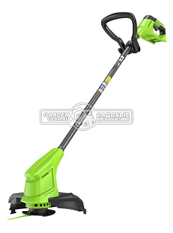 Триммер аккумуляторный GreenWorks G24LT251 с АКБ 2 А/ч и ЗУ (PRC, 24В, пласт. нож, 1.85 кг)