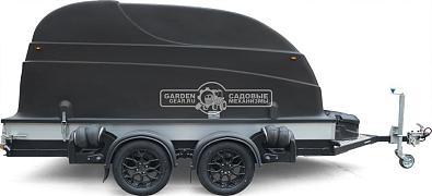Прицеп с опускающейся платформой на пневмоподвеске Baltic Mechanic Polygon-City PC 750 Спарка для перевозки спецтехники, пневмолифт, крышка, 3500x1500