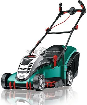 Газонокосилка аккумуляторная Bosch Rotak 43 Li с 2 АКБ 2.6 А/ч и ЗУ (GBR, 36B Li-ion, 43 см, пластик, 50 л, 14.7 кг)
