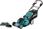 Газонокосилка аккумуляторная Makita DLM481CT2 с 2 АКБ 5 А/ч и ЗУ DC18SH (PRC, LXT 2х18В, 48 см, пластик, мульчирование, 62 л, 27.1 кг)