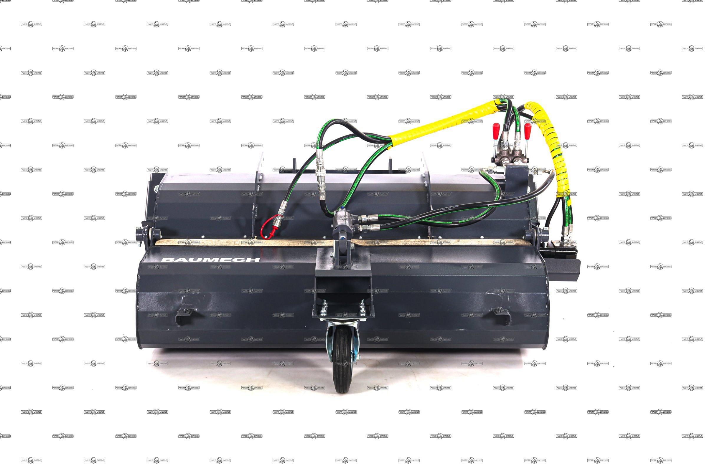 Щетка бункерная Baumech ширина 110 см., объем бункера 100 л., выгрузка гидравлическая, диаметр 400 мм., 160 кг.