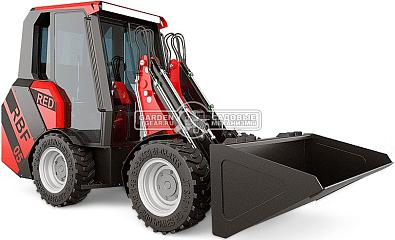 Мини-погрузчик шарнирно сочленённый RED RBF-05 с закрытой кабиной Lifan 37 л.с., грузоподъемность до 1000 кг., ковш 300 л., 1600 кг.
