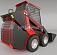 Мини-погрузчик колесный RED RBS-07 с закрытой кабиной Zongshen GB750EFI 30 л.с., грузоподъемность до 700 кг., ковш 300 л., 1200 кг.