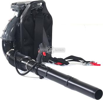 Воздуходувка бензиновая ранцевая EVOline BLG 80 BP (PRC, 79,4 куб.см., 4,5 л.с., 1190 м3/ч, 104 м/с, 11 кг)