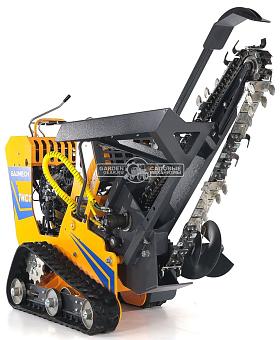 Самоходный гусеничный траншеекопатель Baumech ТКС1 с двигателем Zongshen GB750 EFI V-Twin инжектор (скорость копки грунта до 60 м/ч)
