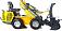 Универсальная машина мини-погрузчик Baumech ML-02 Pro + роторный снегоуборщик 110 см., с двигателем Zongshen GB750 V-Twin