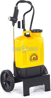 Опрыскиватель аккумуляторный Volpi Elettrolithium 10 BAR 15L CAR с тележкой (ITA, Li-Ion 12В, 8 А/ч, 15 л, 10 Бар, 14 кг)