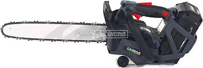 Пила аккумуляторная цепная Caiman ENO CSTi14 14" с АКБ B6040 и ЗУ C6055 (RUS, BL 60В, Standart Connect, 3/8"-1.1-52E, 2,0 кг.)
