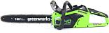 Аккумуляторная цепная пила Greenworks GD40CS18 с АКБ 5 А/ч и ЗУ