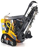 Самоходный гусеничный траншеекопатель Baumech ТКС1 с двигателем Zongshen GB750 EFI V-Twin инжектор (скорость копки грунта до 60 м/ч)