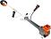 Бензиновый кусторез Holzfforma FF450 (PRC, 44.3 см3, 2.1 кВт/2.9 л.с., диск 24 зуба, нож 3T, леска 3.0 мм AutoCut 46-2, 8.0 кг)