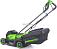 Газонокосилка аккумуляторная GreenWorks GD24LM331 с АКБ 4 А/ч и ЗУ (PRC, BL 24В, 33 см, пластик, мульчирование, травосборник 30 л, 9.9 кг)