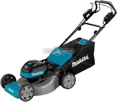 Газонокосилка аккумуляторная самоходная Makita LM002GT201 с 2 АКБ 5 А/ч и ЗУ (PRC, XGT BL 40В, 53 см, сталь, 70 л., 34.7 кг)