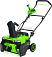 Снегоуборщик аккумуляторный GreenWorks GD40STX2 без АКБ и ЗУ (PRC, BL 40В, ширина 40 см, слот на 2 АКБ, металл. шнек, фара, 22 кг)