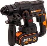 Перфоратор аккумуляторный Worx WX381 с АКБ 4 А/ч и ЗУ