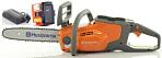 Пила аккумуляторная цепная Husqvarna 120i 12" с АКБ B140 и QC250 (PRC, Li-Ion, 36В, натяжение цепи без инструмента, H38, 3/8" mini, 1,1 мм., 3,0 кг.)