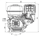 Бензиновый двигатель EVOline GB 200 (6,5 л.с., 196 куб.см., D=20 мм, L=78,7 мм, резьба M18x1,5, для мотопомпы, 15,5 кг.)