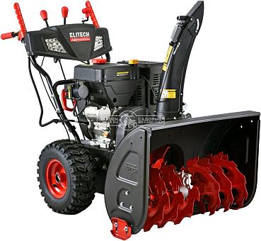 Снегоуборщик Elitech ST 1271LE (PRC, 71 см, Loncin 375 см3, эл/стартер 220В, фара, скорости 6/2, подогрев рукояток, 118 кг)