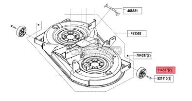 Колесо деки SABO 125 Р9005 для 93-H / 103H (1 шт, без крепежа)