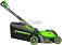 Газонокосилка аккумуляторная GreenWorks GD40LM411 с АКБ 4 А/ч и ЗУ (PRC, BL 40В, 41 см, пластик, мульчирование, 60 л, 16.5 кг)